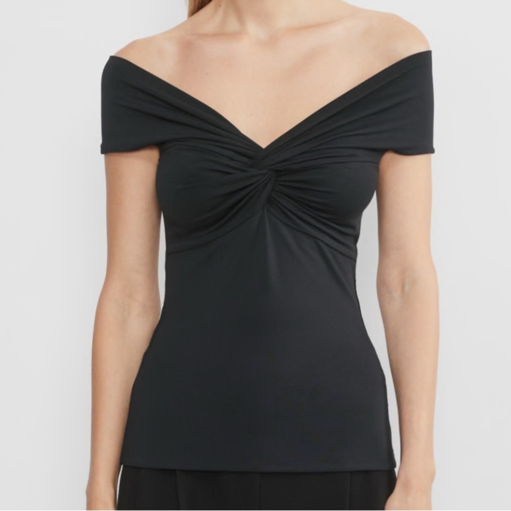 BABATON CONTOUR TWIST OFF THE SHOULDER TOP
